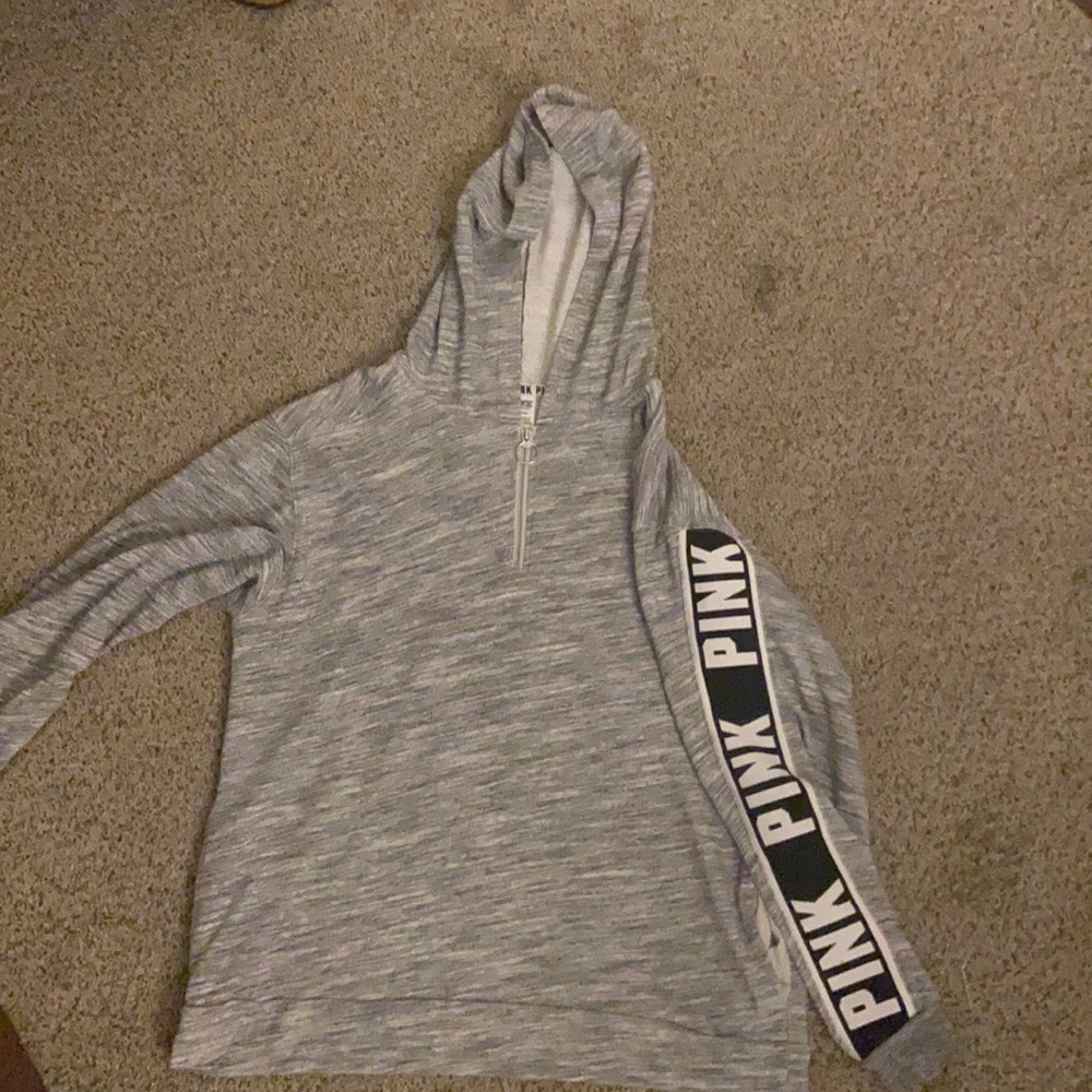 Brand PINK Grey Zip-up hoodie